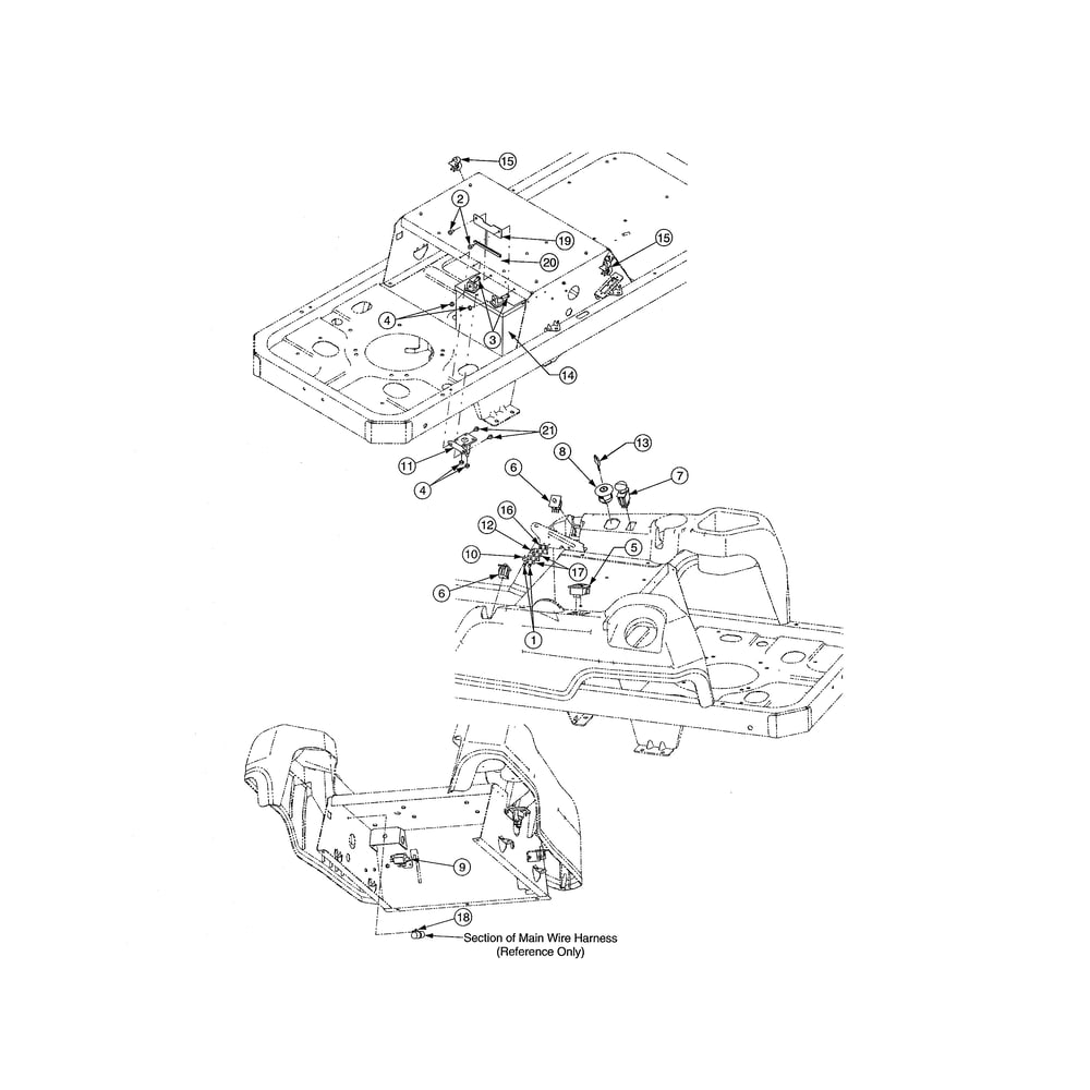 Electrical Diagram and Parts List for 17AI2ACP756  Cub Cadet Lawn Tractor